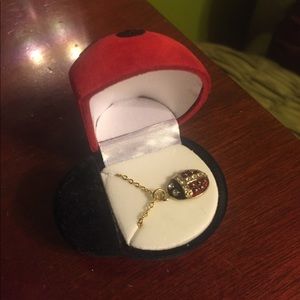 Lady bug necklace